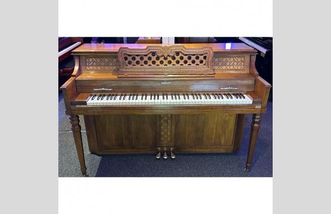Baldwin Satin Mahogany Console Upright Piano, Used - All Inclusive Premium Package (SN:11103) - Image 1